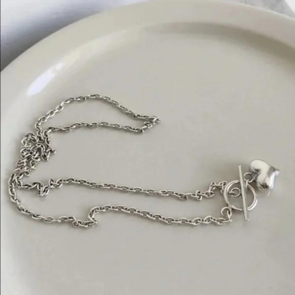 NEW “18” LOVE HEART 925 STERLING SILVER NECKLACE, NICE NECKLACE, CUTE NECKLACE - Picture 3 of 6